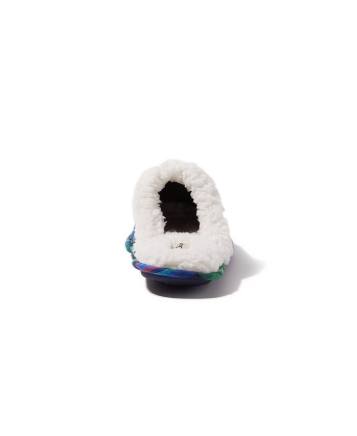 Dearfoams Men's Papa Bear Plaid Scuff Slippers Macy's