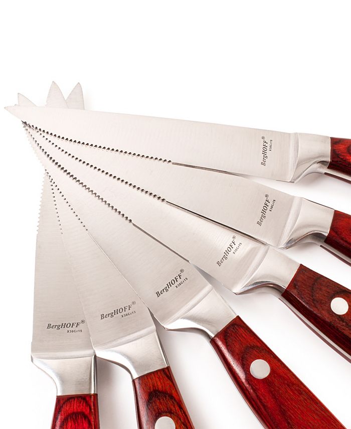 BergHOFF Stainless Steel 15 Piece Steak Knife Set Macy's