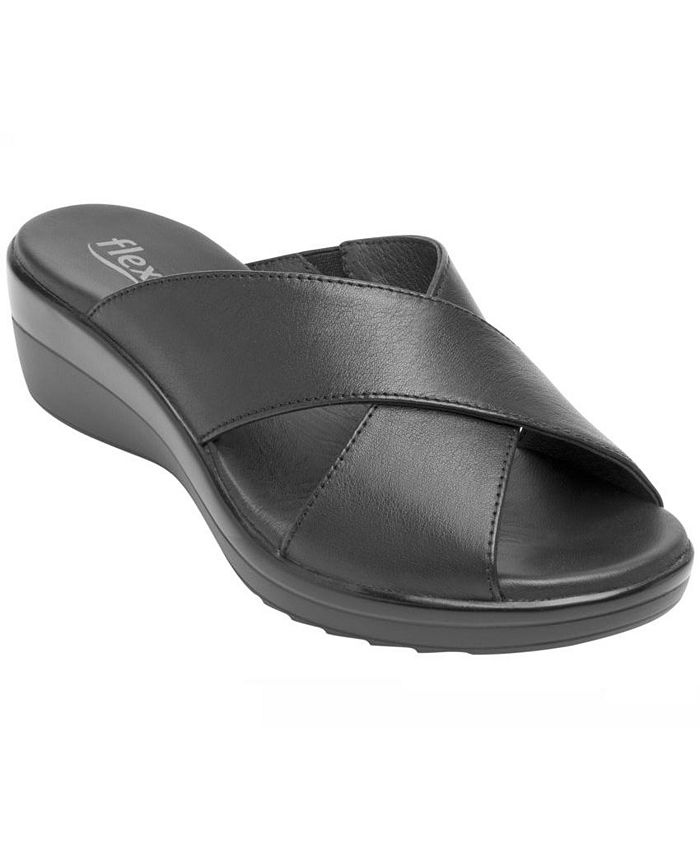 Flexi Women´s Leather Slip-On Sandals 116011 - Macy's