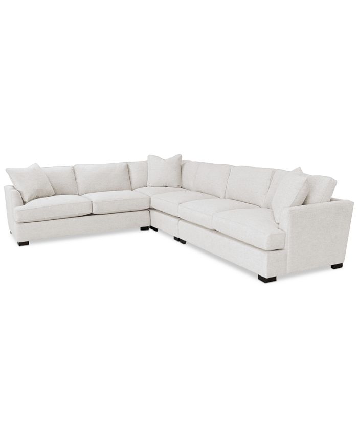 Furniture Nightford 143" 4Pc. Fabric L Sectional, Created for Macy's