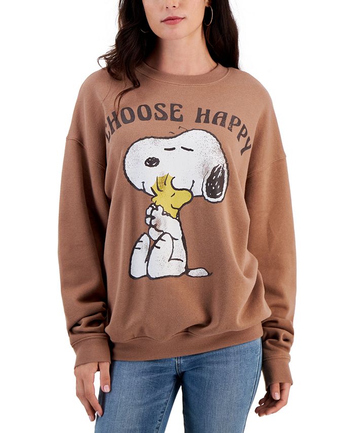 Grayson Threads, The Label Juniors' Snoopy Choose Happy Sweatshirt - Macy's