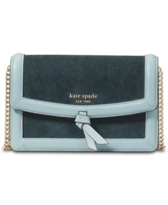 【国内発送】Knott Colorblocked Pebbled Leather & Suede Flap Knott Colorblocked Flap Crossbody | Kate Spade New York