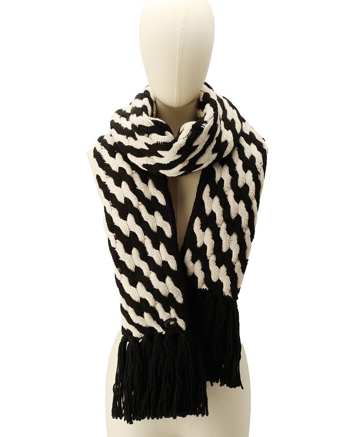 Scarf with decorative trim main image 0
