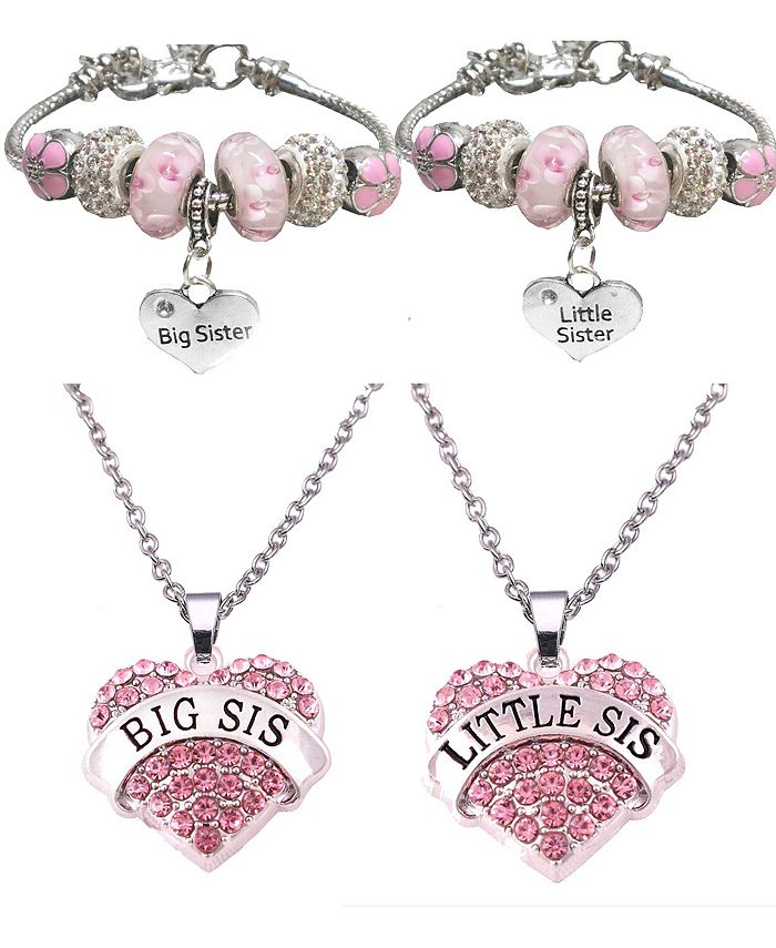 Meant2tobe Big Sister Little Sister Jewelry Set Gifts for