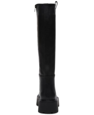 Crow Lug-Sole Knee High Boots