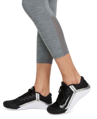 Pro 365 Women's Mid-Rise Cropped Mesh Panel Leggings