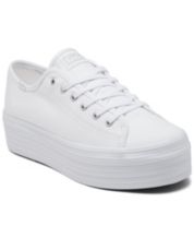 White platform on sale sneakers leather