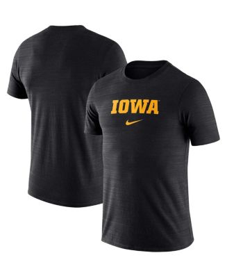 Men's Nike Black Iowa Hawkeyes Team Issue Velocity Performance T-shirt 