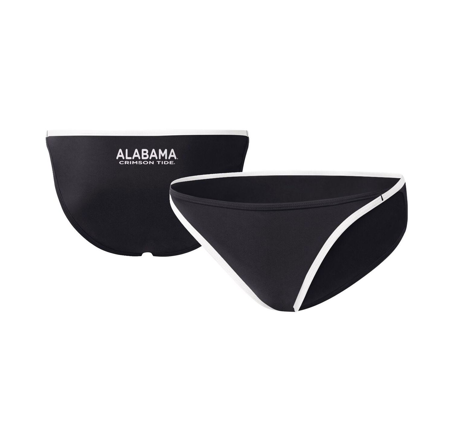 Women's Black Alabama Crimson Tide Play Action Bikini Bottoms