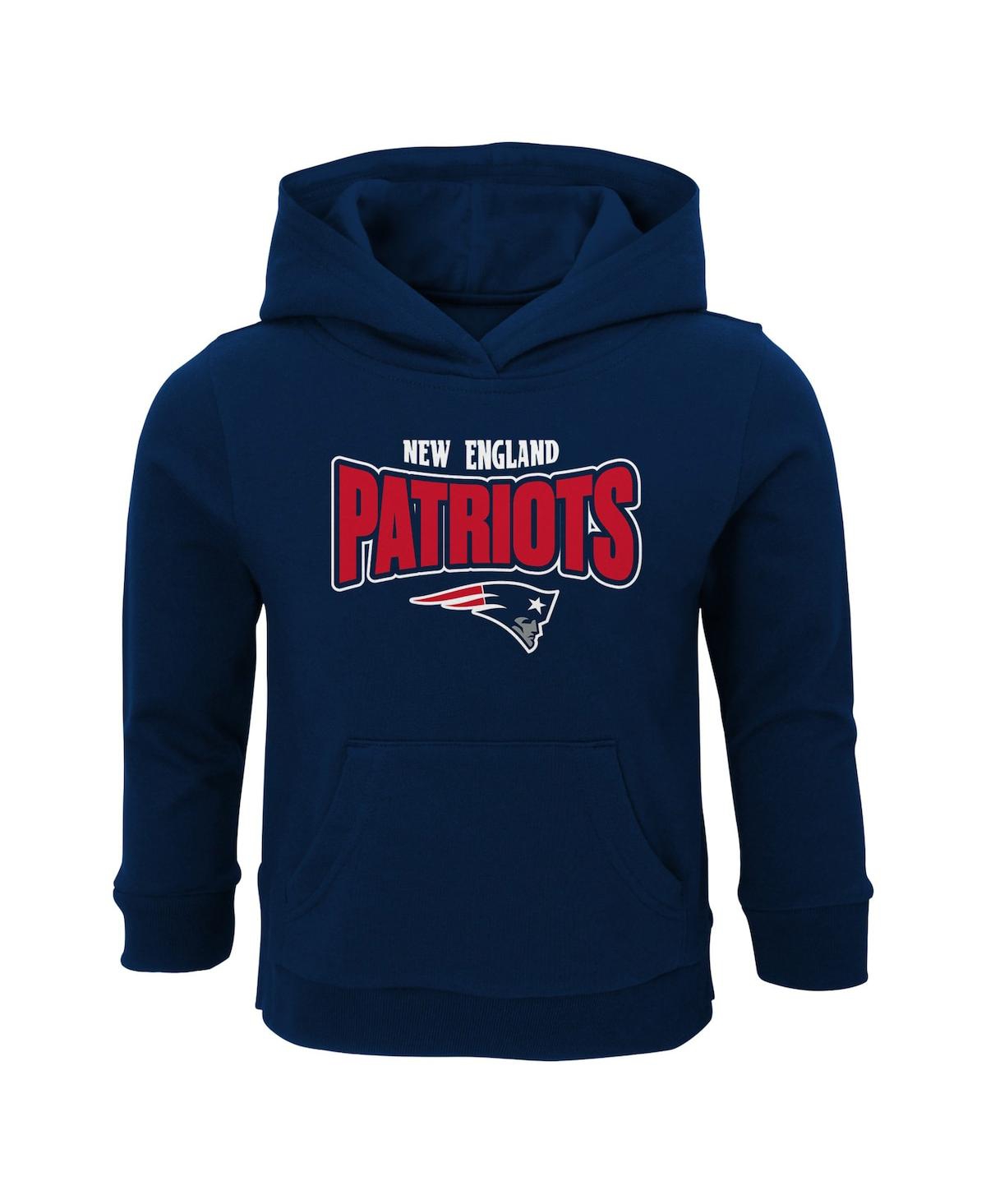 OUTERSTUFF TODDLER BOYS AND GIRLS NAVY NEW ENGLAND PATRIOTS DRAFT PICK PULLOVER HOODIE
