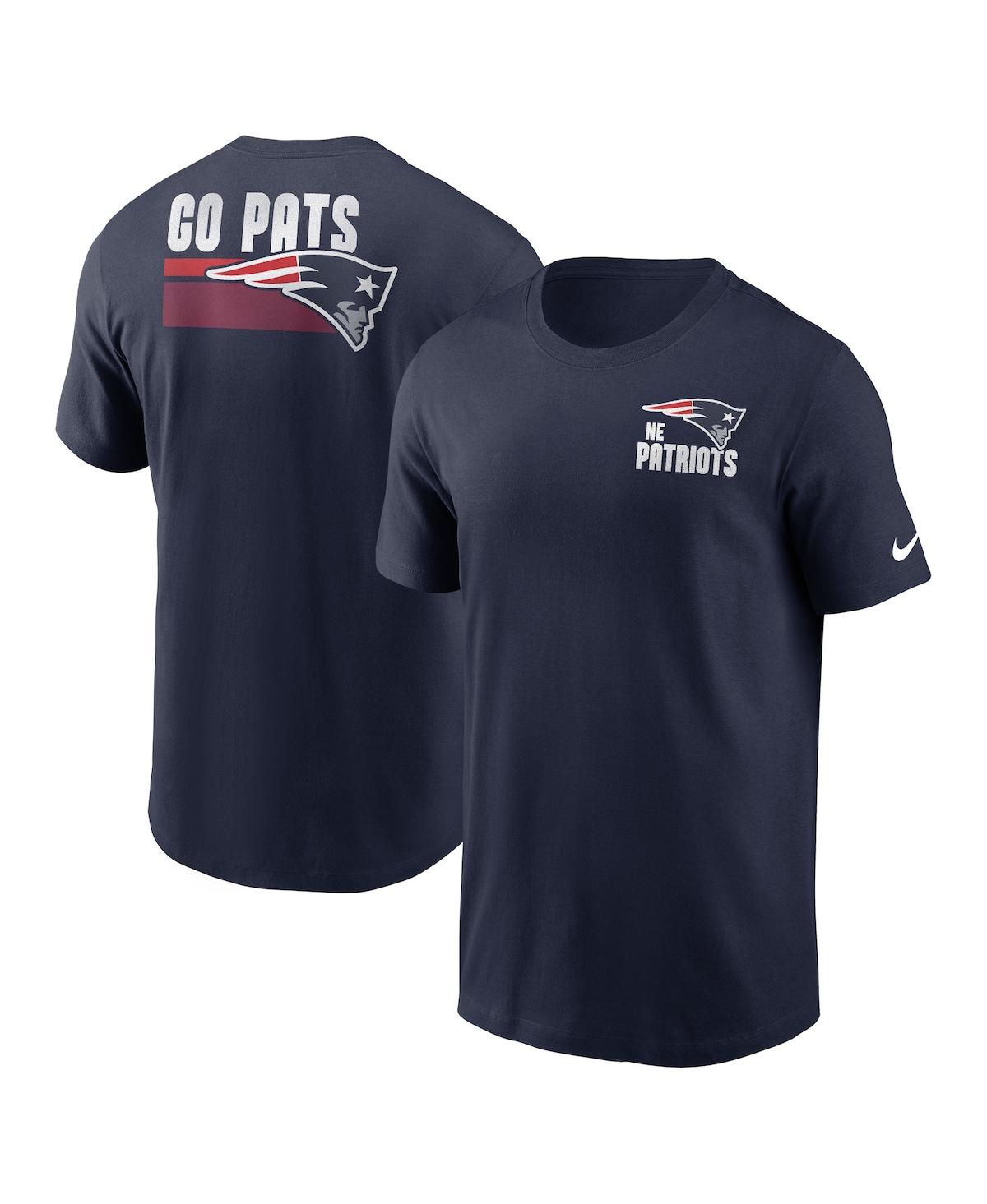 Shop Nike Men's  Navy New England Patriots Blitz Essential T-shirt
