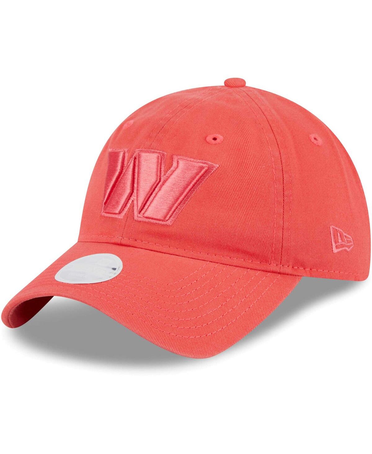 Shop New Era Women's  Red Washington Commanders Color Pack Brights 9twenty Adjustable Hat