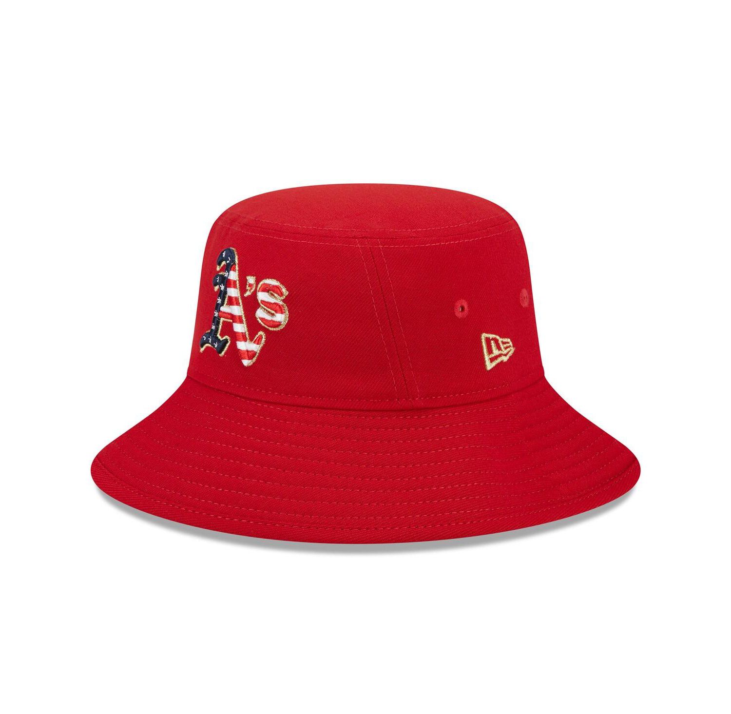 Men's Red Oakland Athletics 2023 Fourth of July Bucket Hat