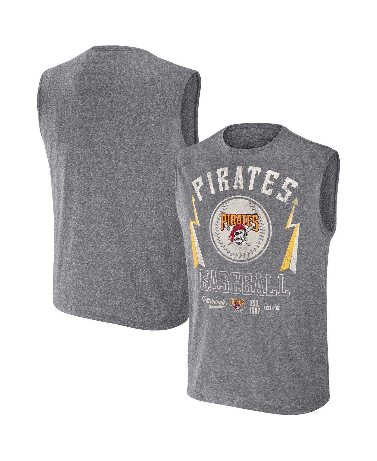 Fanatics Men's Darius Rucker Collection By  Charcoal Pittsburgh Pirates Muscle Tank Top