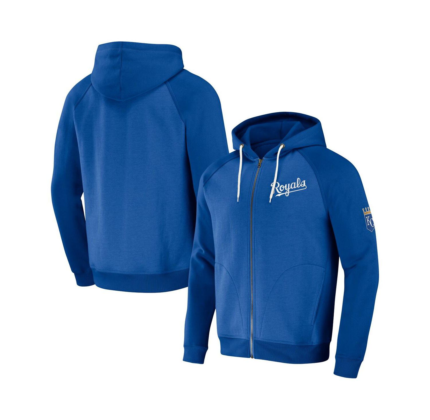Men's Darius Rucker Collection by Royal Kansas City Royals Raglan Full-Zip Hoodie