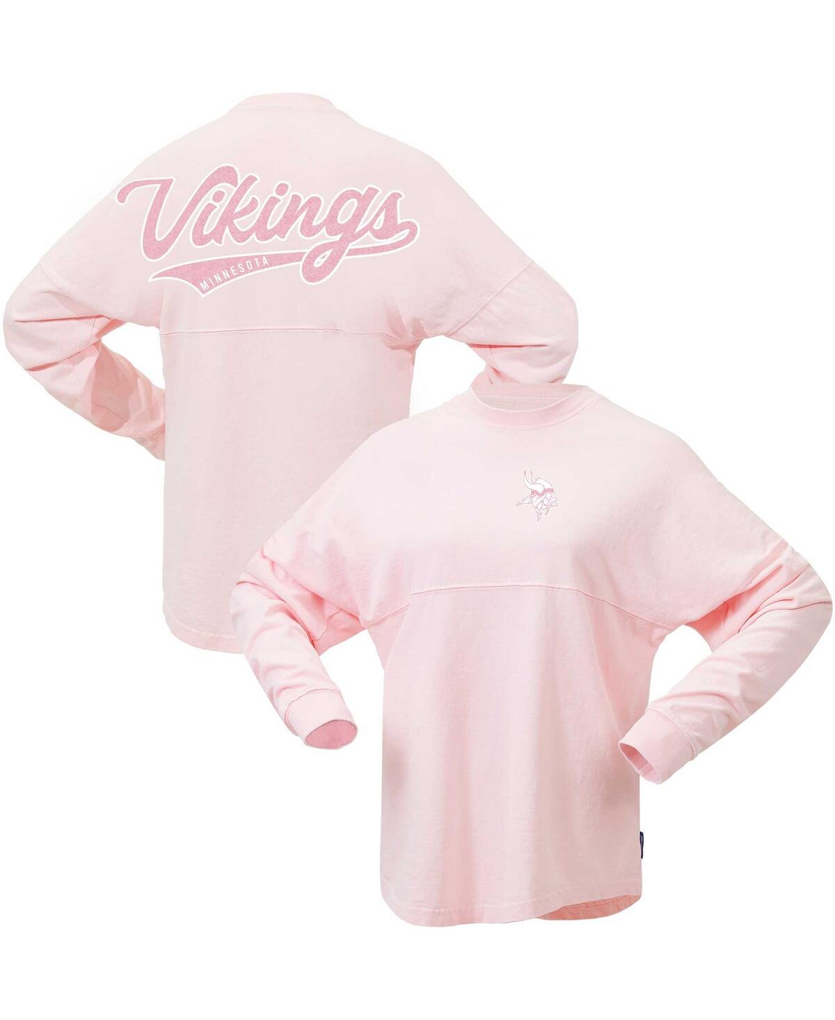 Fanatics Women's  Pink Minnesota Vikings Millennial Spirit Jersey T-shirt