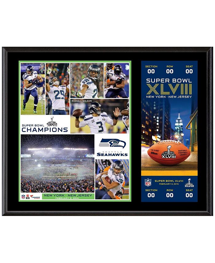 Fanatics Authentic Seattle Seahawks Super Bowl XLVIII Champions 12