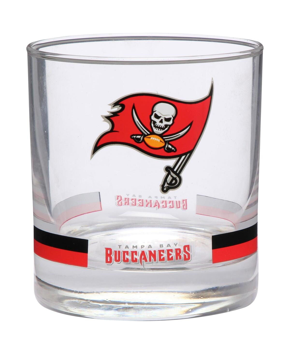 Memory Company Tampa Bay Buccaneers Banded Rocks Glass In Clear