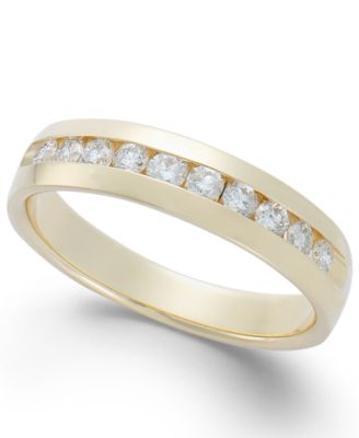 Men's Diamond Band (1/2 ct. t.w.) in 14k White Gold (Also in 14k Yellow Gold)