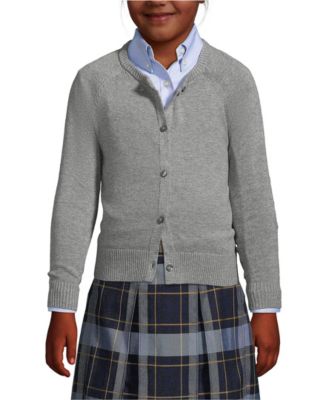Girls School Uniform Cotton Modal Cardigan Sweater