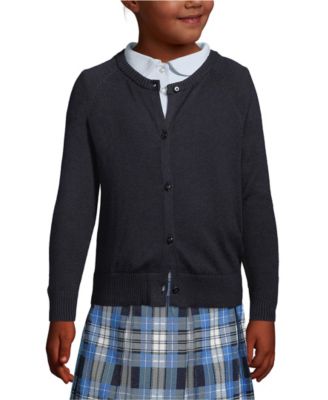 Girls School Uniform Cotton Modal Cardigan Sweater