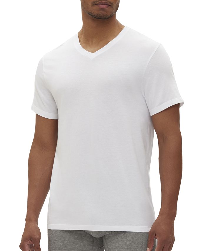 GAP Men's 3-Pk. Cotton V-Neck Undershirt - Macy's