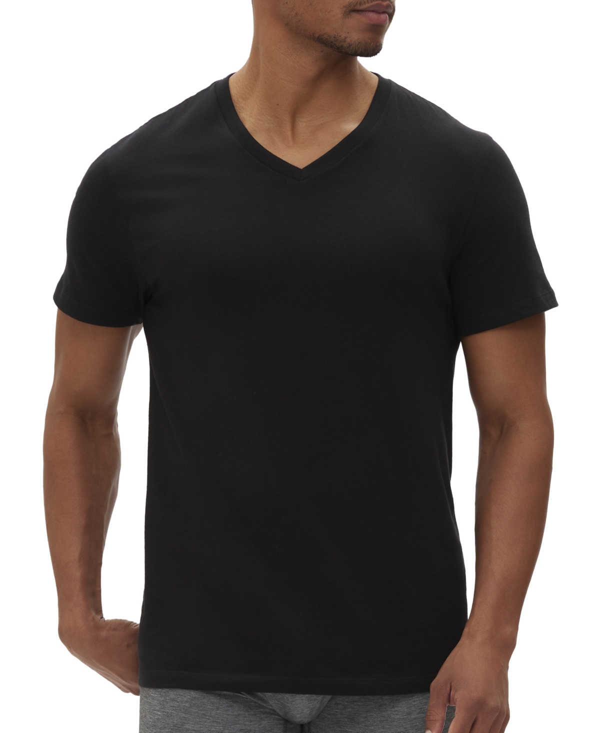 Gap Men's 3-pk. Cotton V-neck Undershirt In True Black