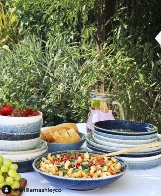 Studio Blue Coupe Dinner Plates, Set of 4