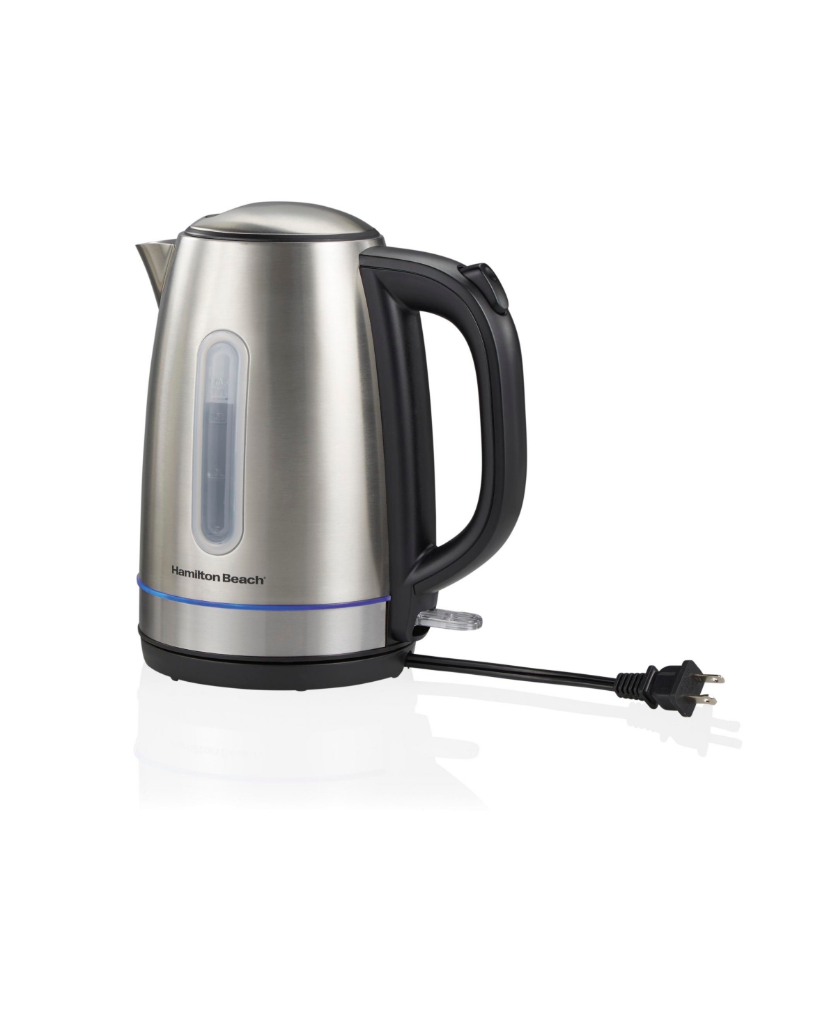 Hamilton Beach 1.7 L Stainless Steel Electric Kettle With Led Light Ring