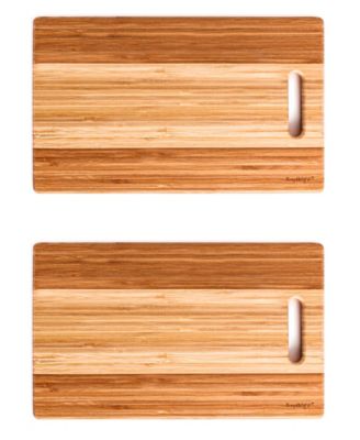 Bamboo 2 Piece Cutting Board Set