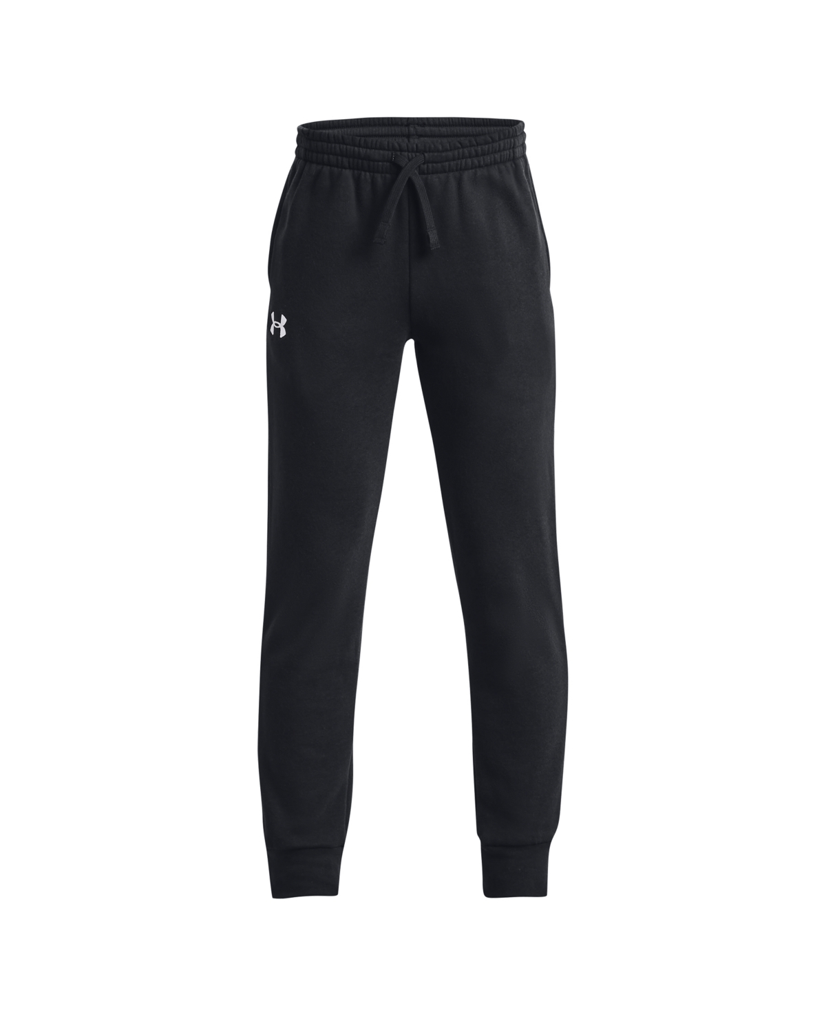 Under Armour Kids' Big Boys Rival Fleece Joggers In Black,white