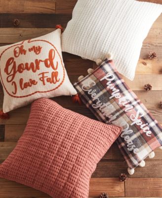 Mills Waffle Decorative Pillow, 20" x 20"