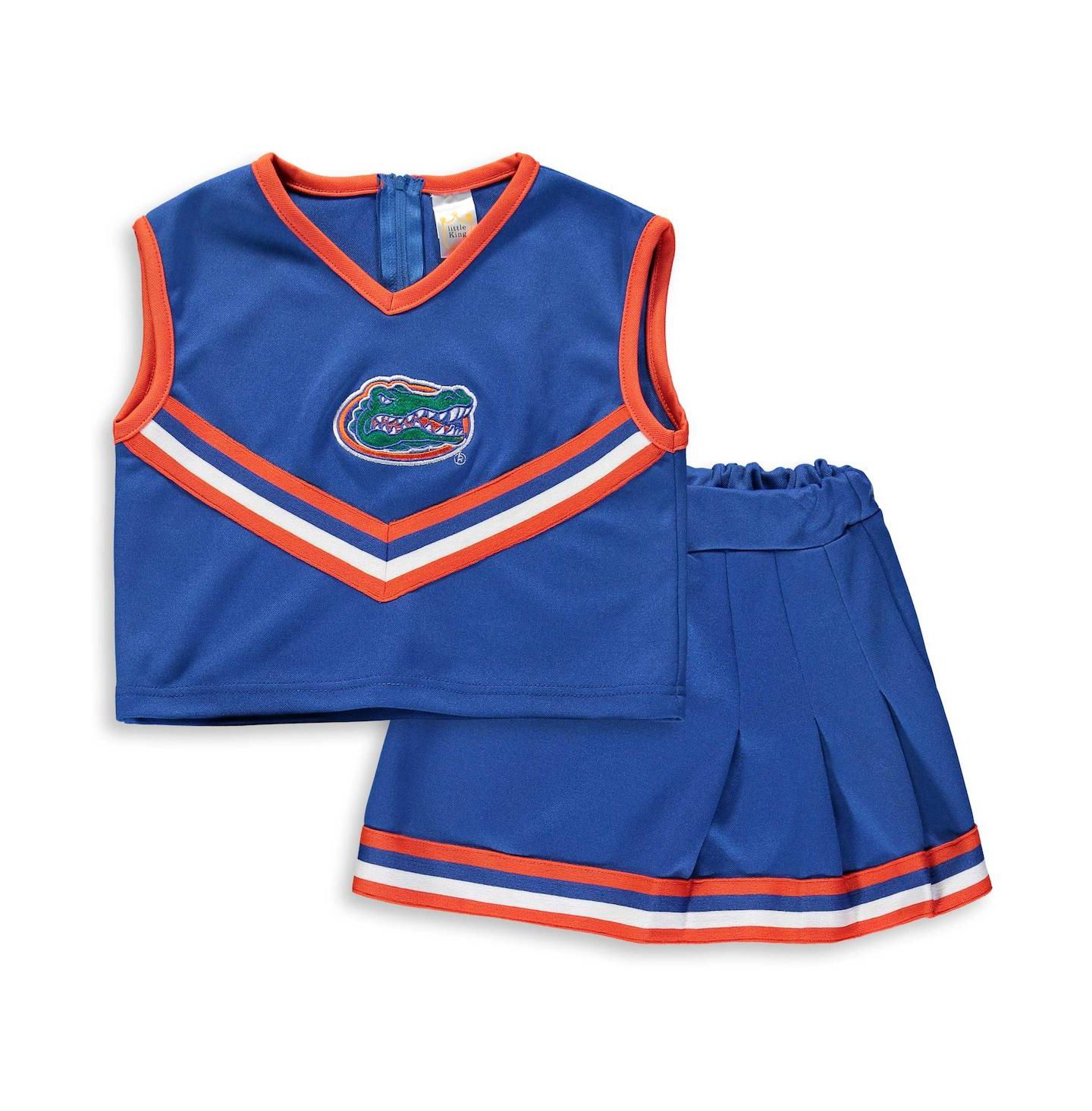 Little King Apparel Big Girls Royal Florida Gators Two-Piece Cheer Set — фото 1