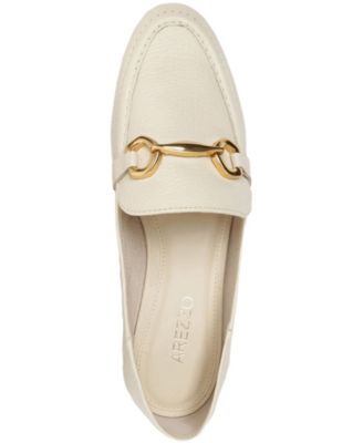 Emma Horse Bit Pebble Leather Classic Loafers