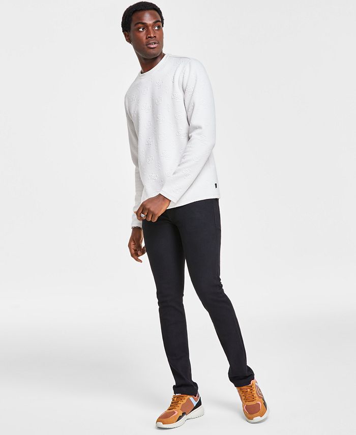 GUESS Men's Crewneck Sweater & Slim Tapered-Fit Jeans - Macy's