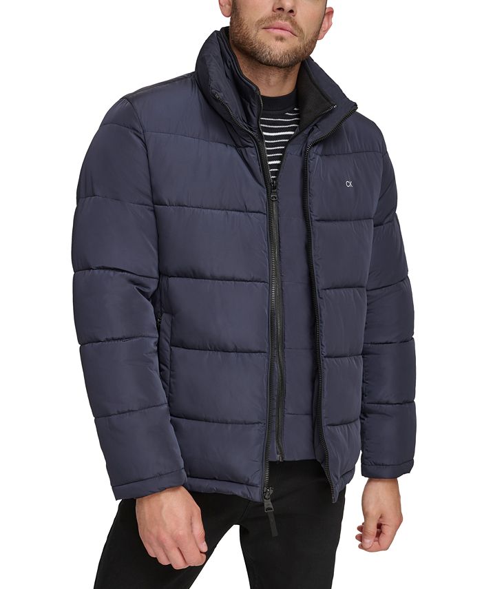 Calvin Klein Men's Puffer With Set In Bib Detail, Created for Macy's ...