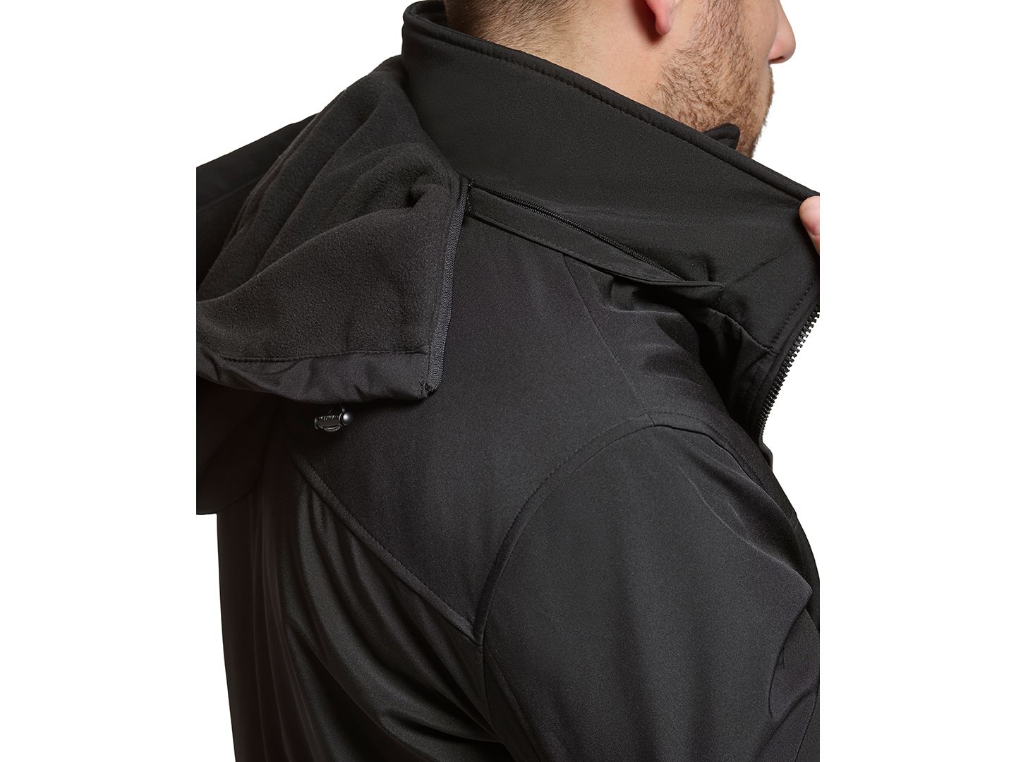 Мужская куртка Calvin Klein Infinite Stretch With Polar Fleece Lined Bib, цвет: Чёрный — фото 4