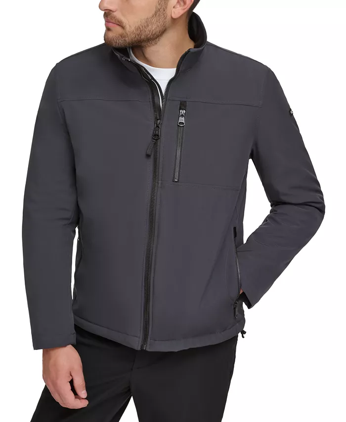 Men's Sherpa Lined Classic Soft Shell Jacket - thumbnail 6
