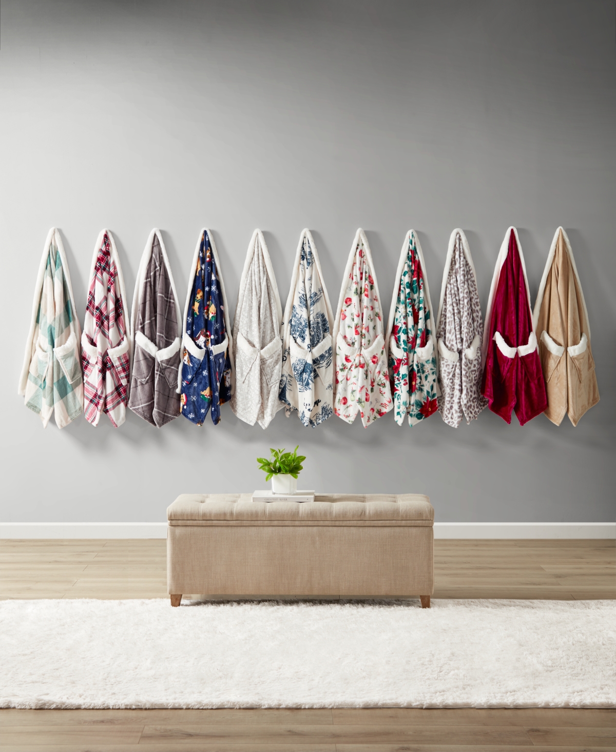 Charter Club Cozy Plush Wrap Robe Throw, 50