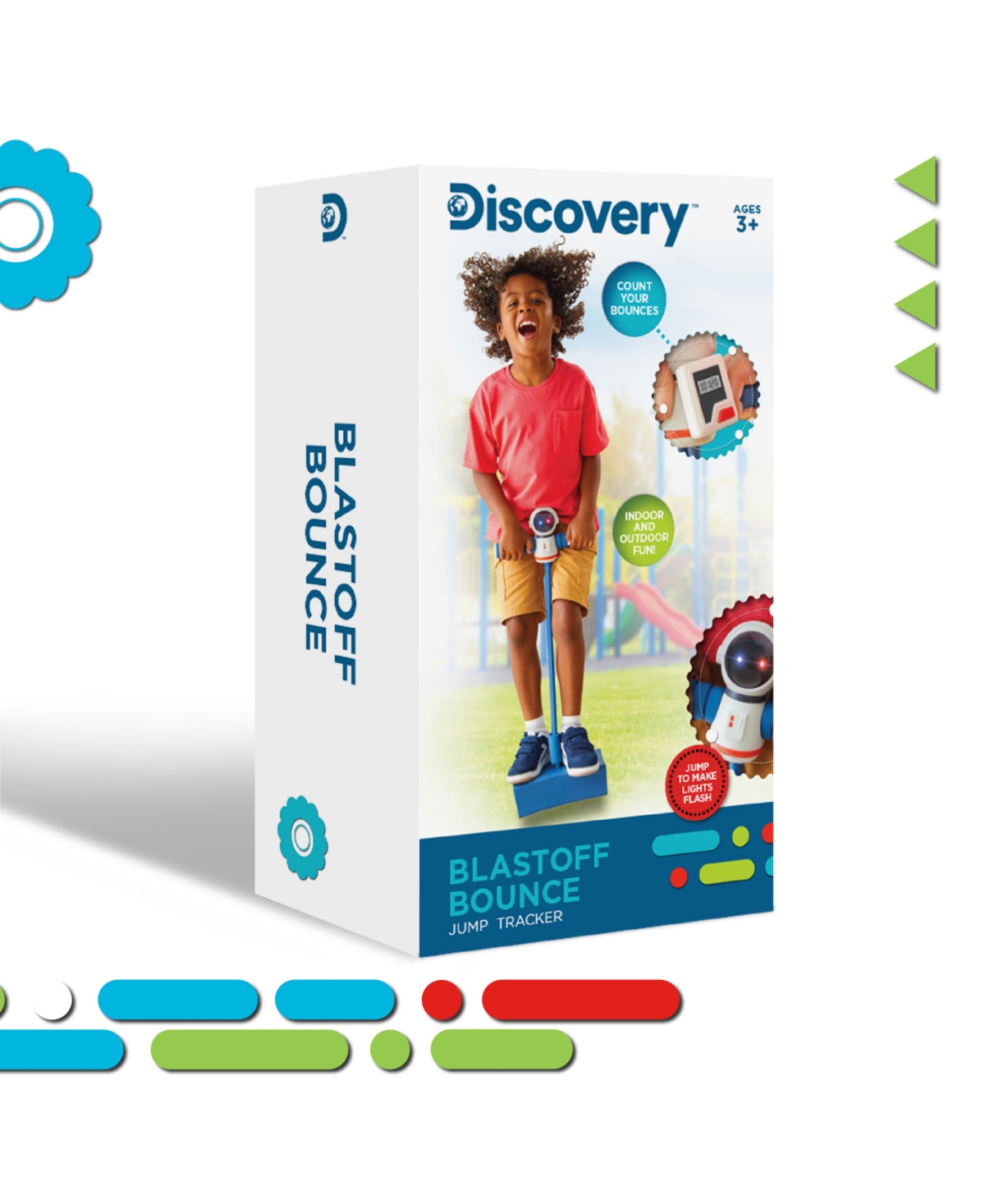 Shop Discovery Blastoff Foam Bouncer With Built-in Jump Tracker In Blue