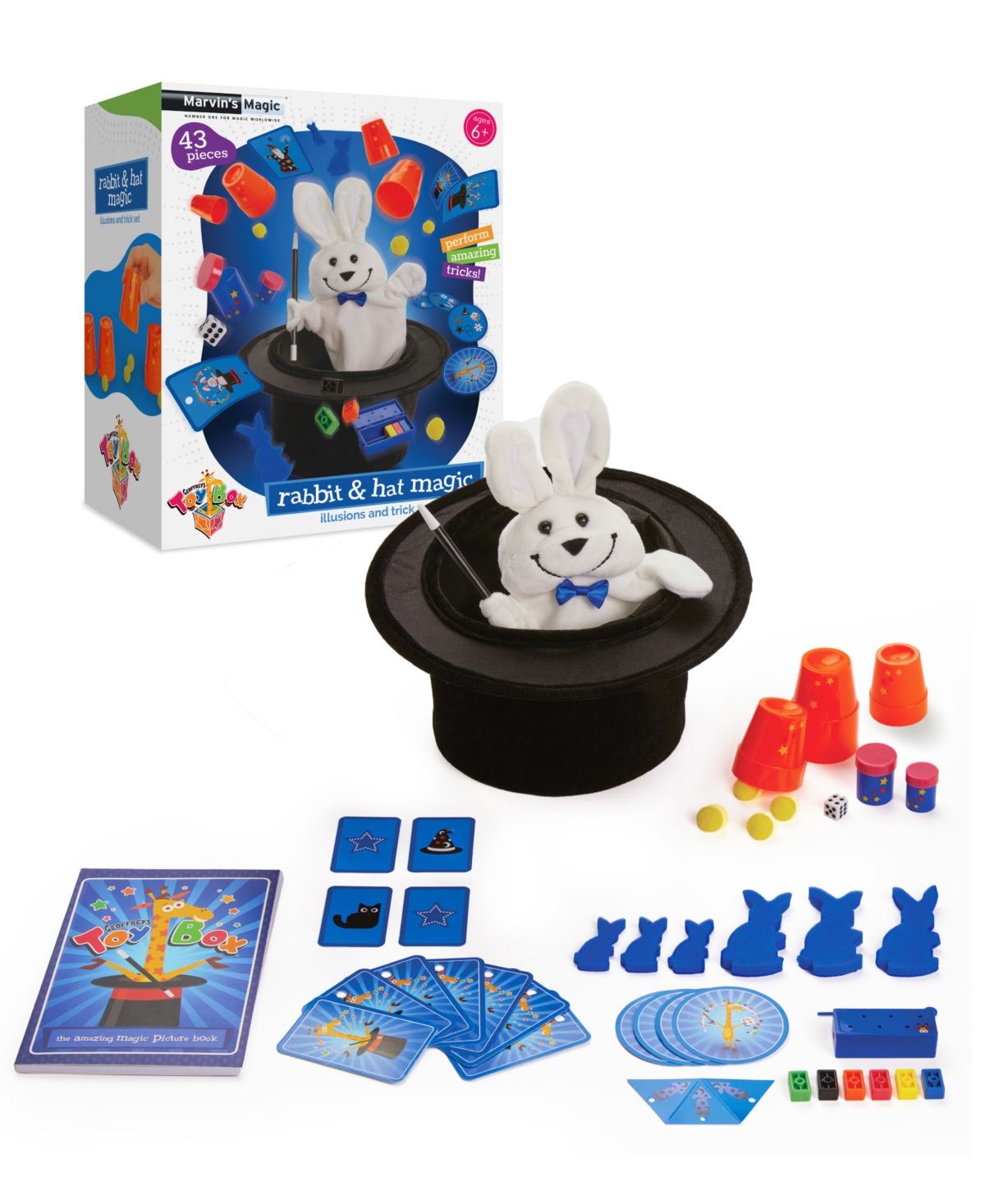 Geoffrey's Toy Box Kids' Closeout! Geoffrey's Toy 43 Pieces Box Rabbit And Hat Magic Illusions And Trick, Created For Macy's In Open Miscellaneous