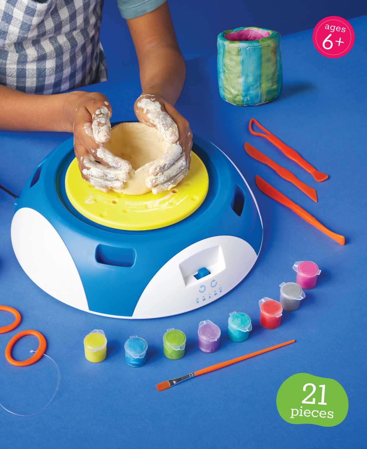 Geoffrey's Toy Box Closeout!  Clay Art Studio Motorized Pottery 21 Pieces Wheel Set, Created For Macy In Open Miscellaneous
