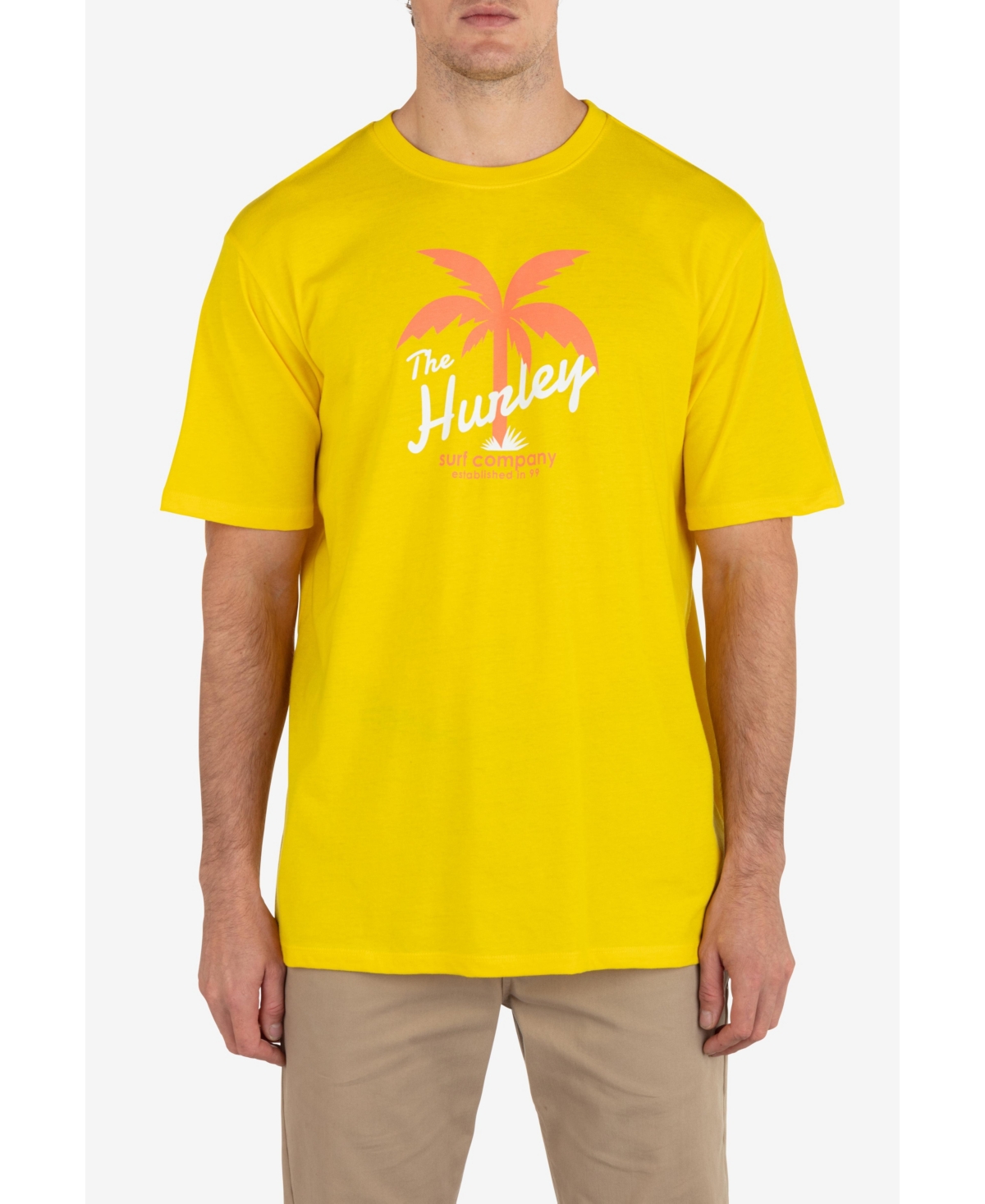Hurley Men's Everyday Salt And Lime Short Sleeve T-shirt In Ferrari