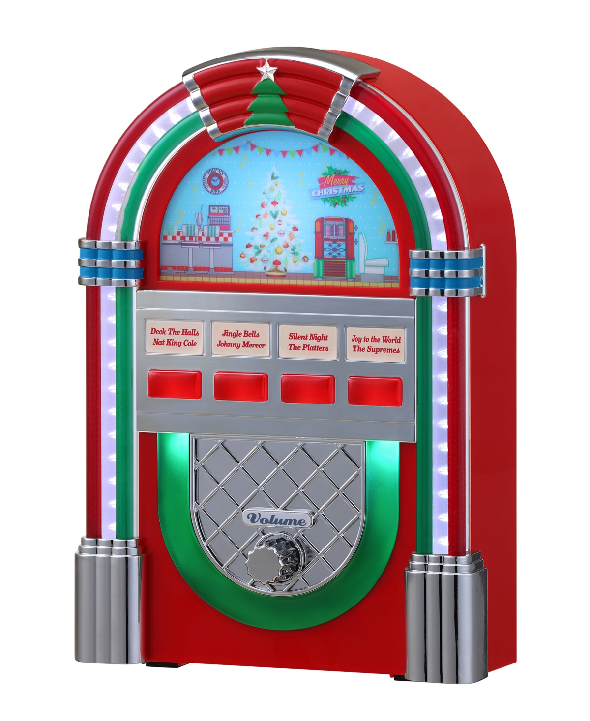 Mr. Christmas Vintage-like Jukebox In Red