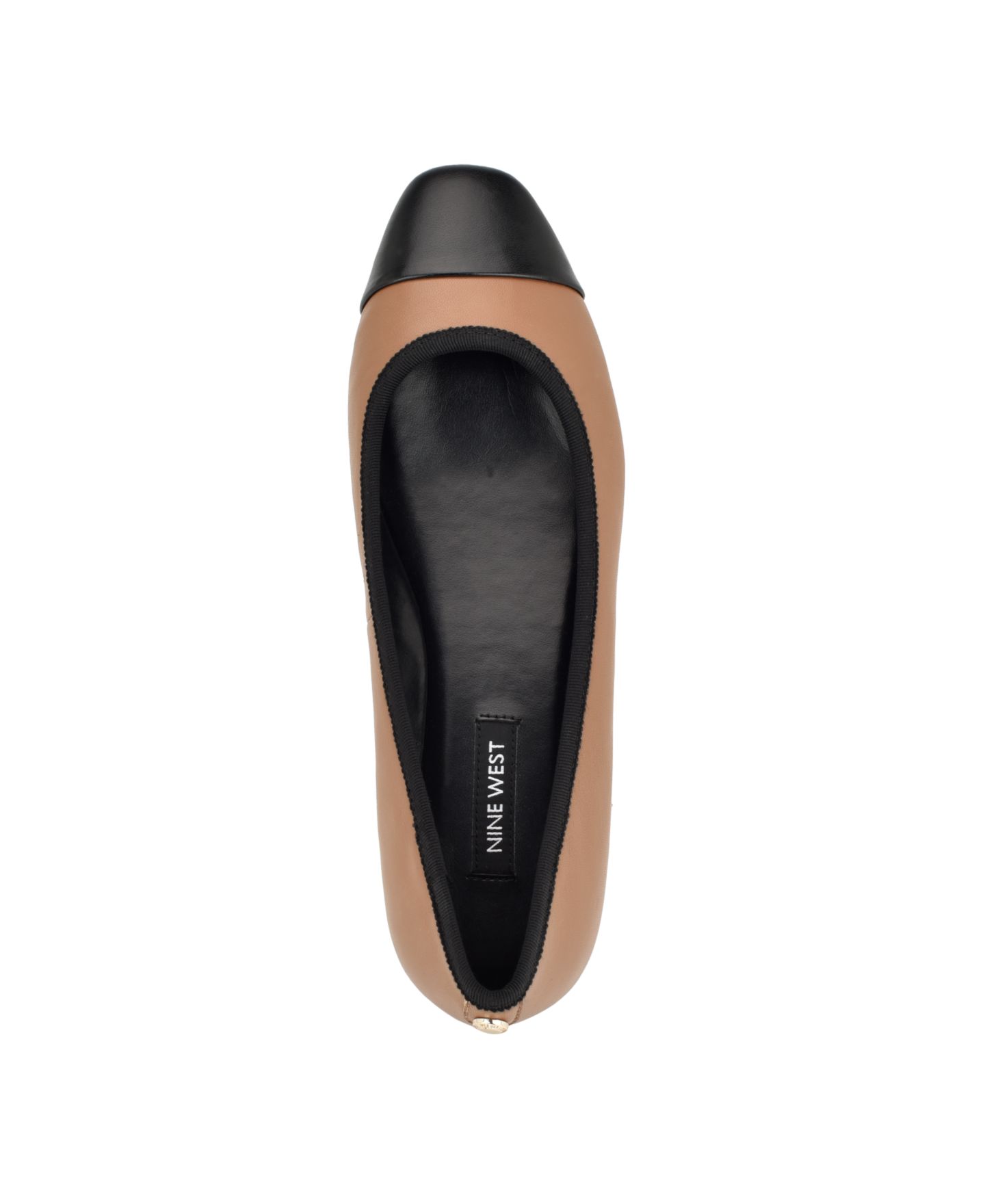 Женские балетки Nine West Ollin 9X9 Slip-On Square Toe Dress Flats, цвет: Коричневый кожаный разноцветный — фото 4