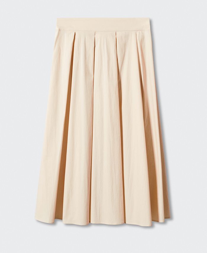 MANGO Women's Pleated Midi Skirt - Macy's