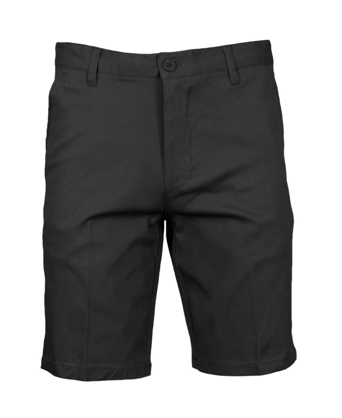 Galaxy By Harvic Men's Slim Fitting Cotton Flex Stretch Chino Shorts In Black