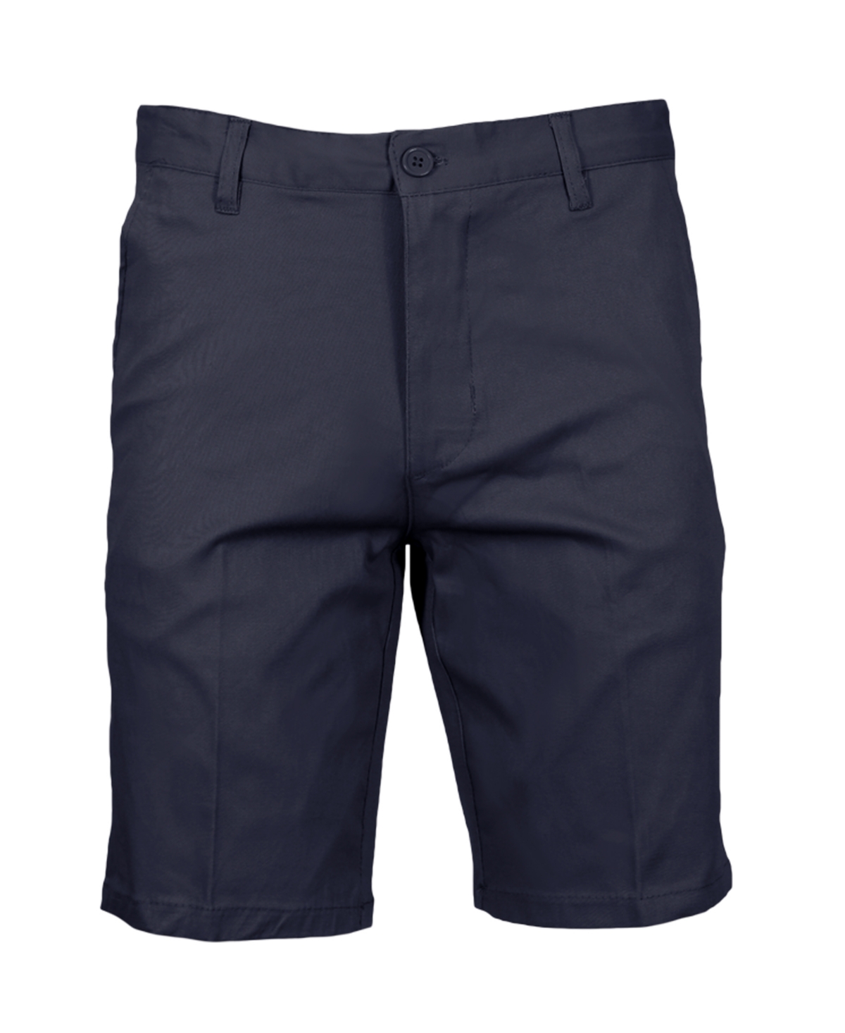 Galaxy By Harvic Men's Slim Fitting Cotton Flex Stretch Chino Shorts In Navy