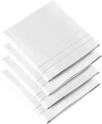 Pillowcase Set of 4 Soft Double Brushed Microfiber - King