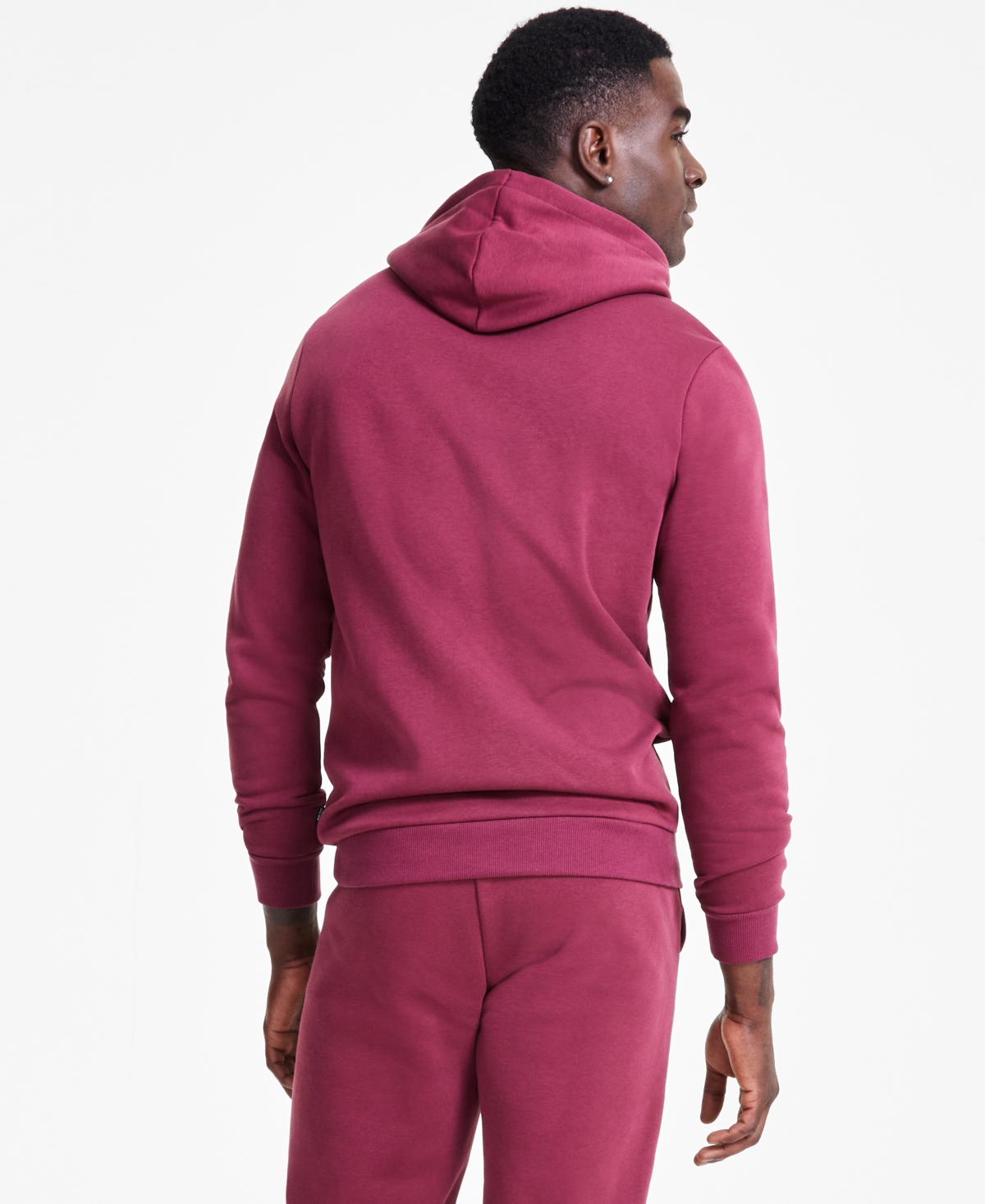 Puma Men's Embroidered Logo Hoodie - Dark Jasper-puma Black
